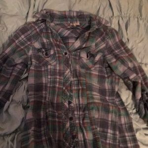 Green and red flannel